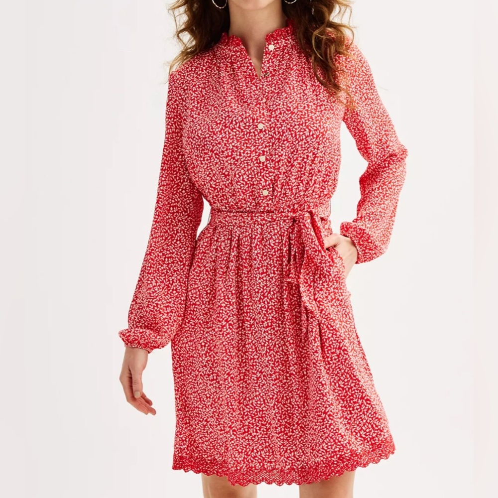 Draper James belted dress, large